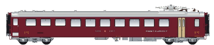 LS Models LS47258AC - H0 - Speisewagen EW I, SBB, Ep. III - AC - Wagen 1